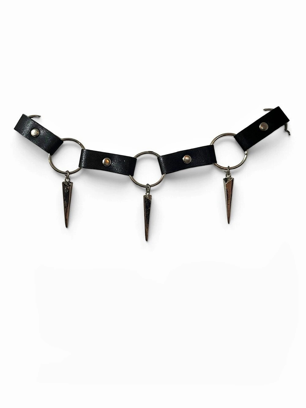 🖤 Gothic Punk Spiked O-Ring Garter Choker Accessory 🖤